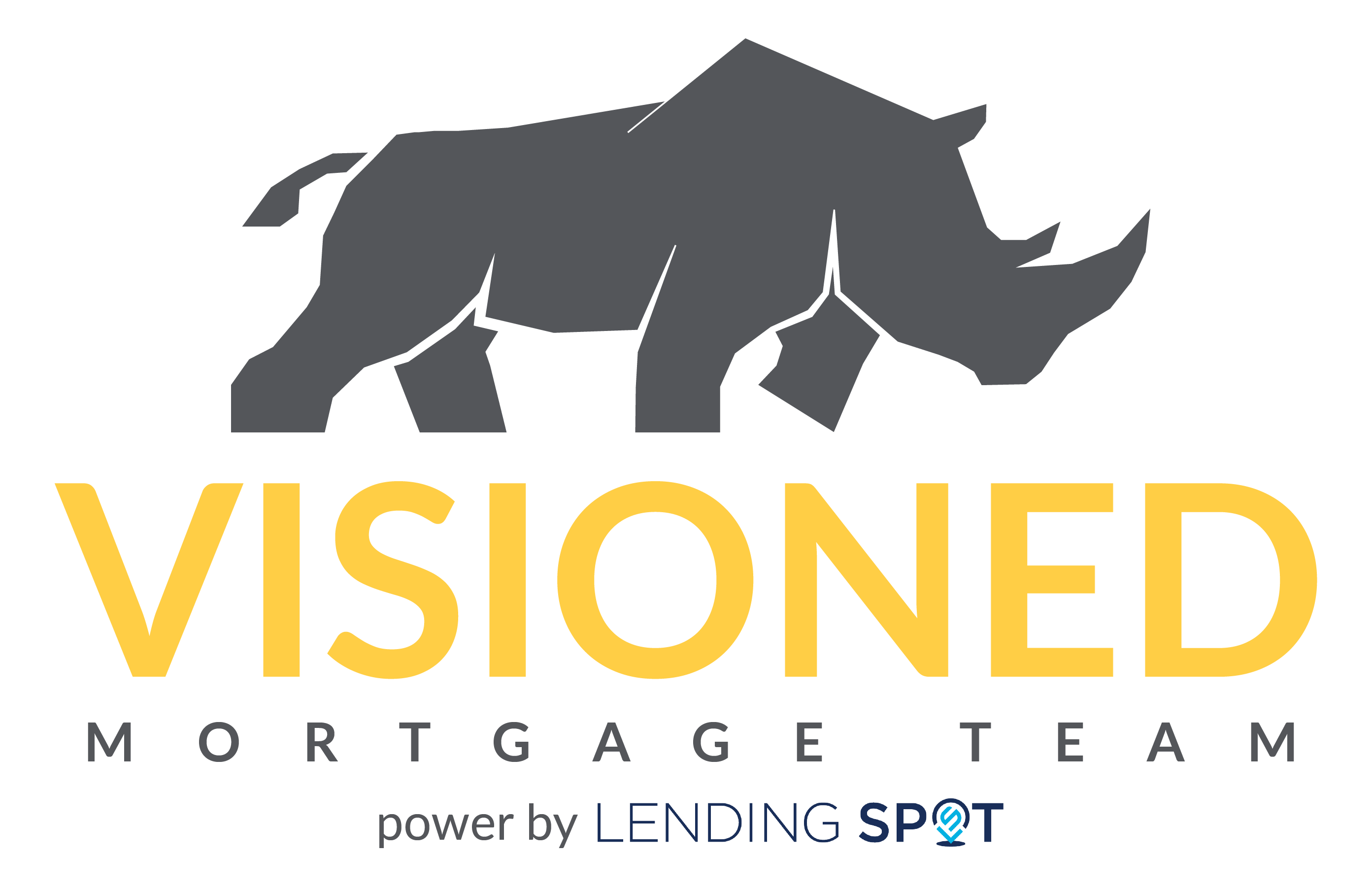 Visioned Mortgage Team Logo for properties refinance rates